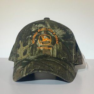 Mossy Oak John Deere Hat Direct Embroider Curved Bill Velcro back NEW